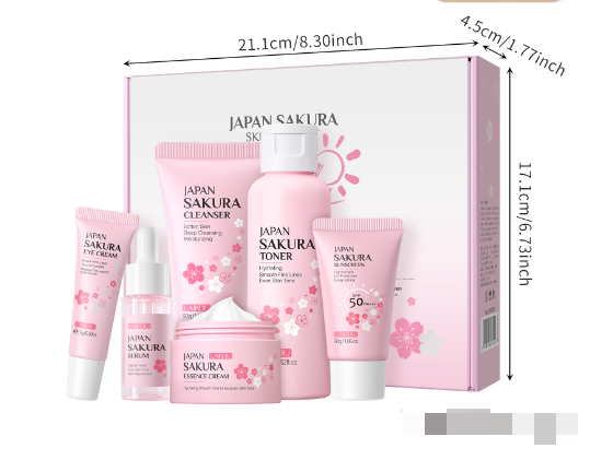 Cherry Blossom Skincare Set โ 6pcs
