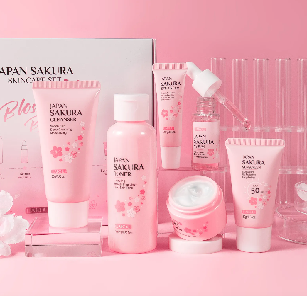 Cherry Blossom Skincare Set โ 6pcs