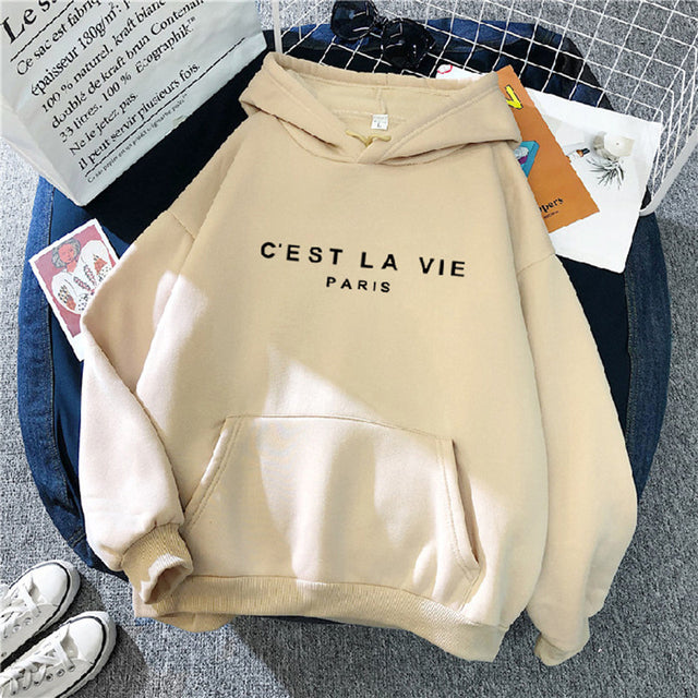Women's Loose Print Hoodie Dress - 2023 Streetwear Top