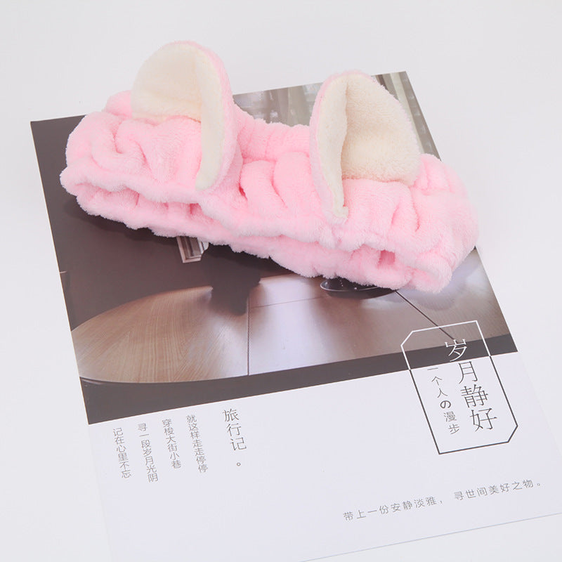 Women's Cute Cat Ear Headband for Makeup and Skincare