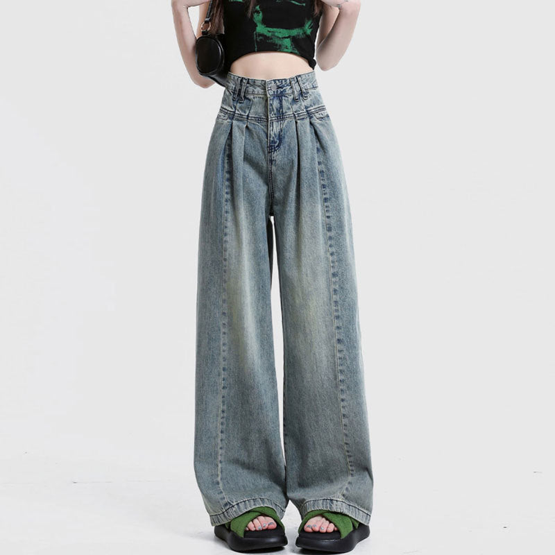 2019 Winter Streetwear Couple's Loose Denim Pants