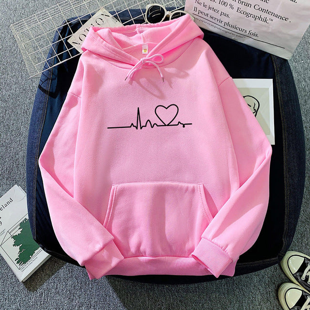 Women's Loose Print Hoodie Dress - 2023 Streetwear Top