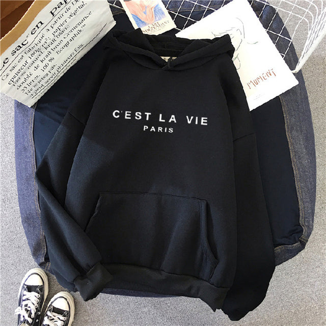Women's Loose Print Hoodie Dress - 2023 Streetwear Top