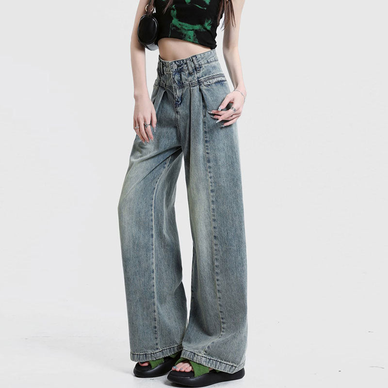 2019 Winter Streetwear Couple's Loose Denim Pants