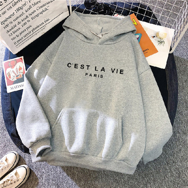 Women's Loose Print Hoodie Dress - 2023 Streetwear Top