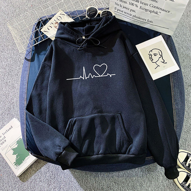 Women's Loose Print Hoodie Dress - 2023 Streetwear Top