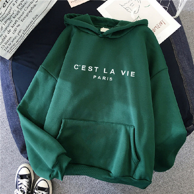 Women's Loose Print Hoodie Dress - 2023 Streetwear Top