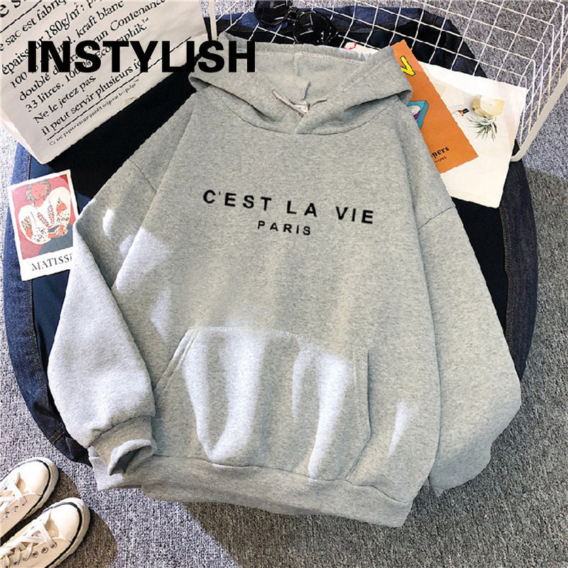 Women's Loose Print Hoodie Dress - 2023 Streetwear Top