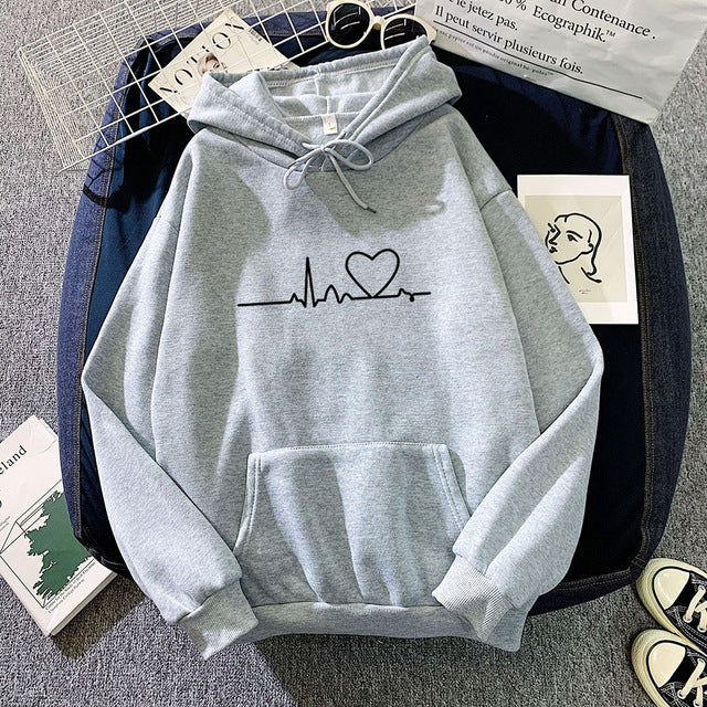 Women's Loose Print Hoodie Dress - 2023 Streetwear Top