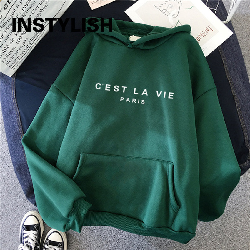 Women's Loose Print Hoodie Dress - 2023 Streetwear Top