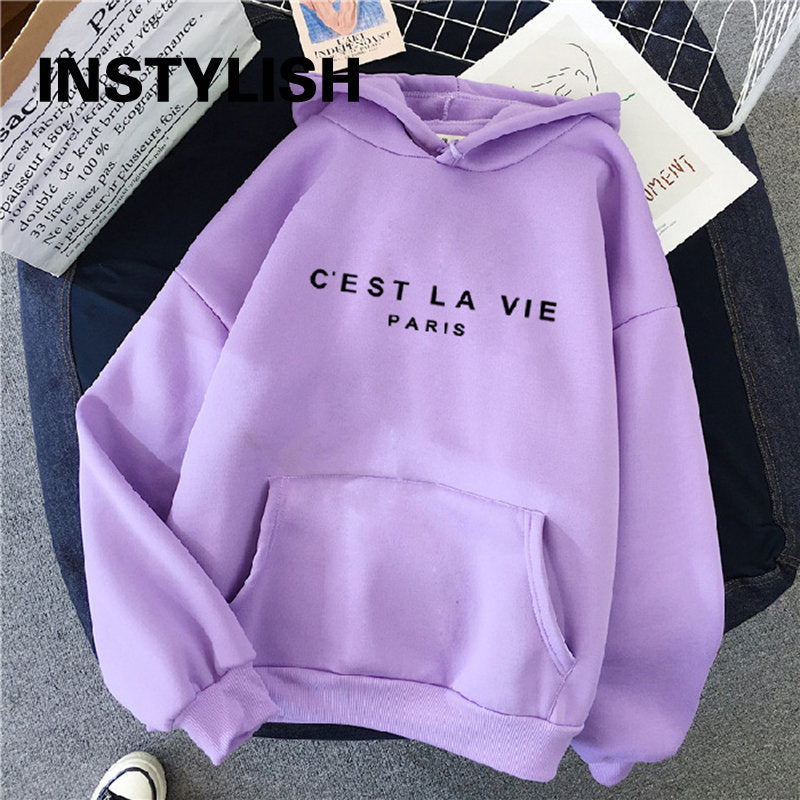 Women's Loose Print Hoodie Dress - 2023 Streetwear Top