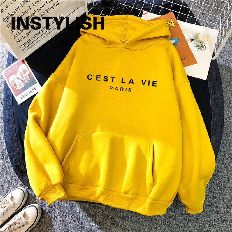 Women's Loose Print Hoodie Dress - 2023 Streetwear Top