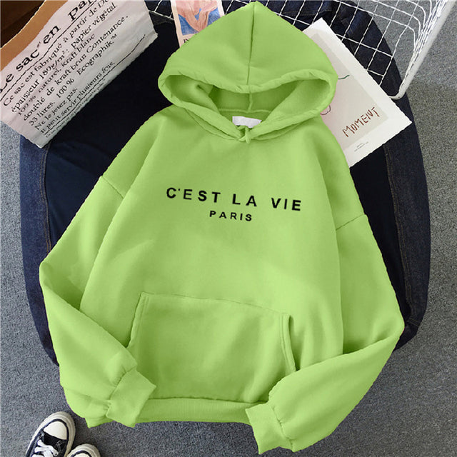 Women's Loose Print Hoodie Dress - 2023 Streetwear Top
