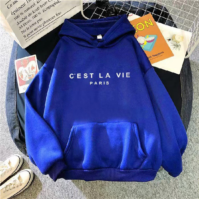 Women's Loose Print Hoodie Dress - 2023 Streetwear Top