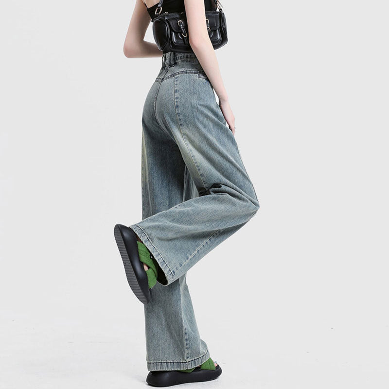 2019 Winter Streetwear Couple's Loose Denim Pants
