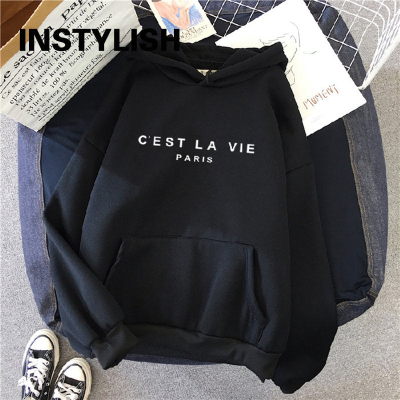 Women's Loose Print Hoodie Dress - 2023 Streetwear Top